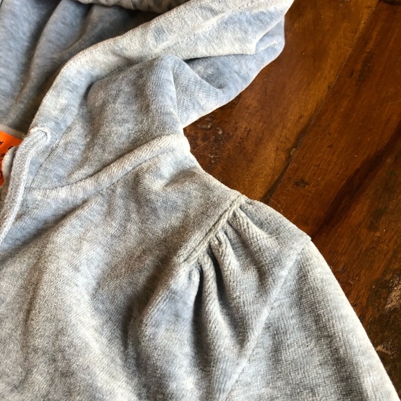 Juicy Couture heather blue velour hoodie - Picture 7 of 8
